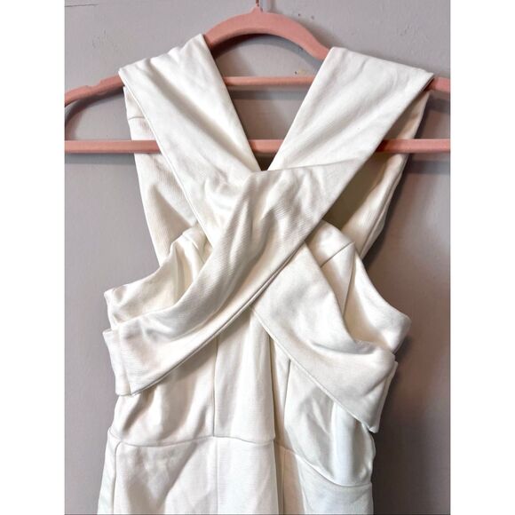 NWT Selfie Leslie White Bodycon Cross Top Dress - Picture 2 of 5